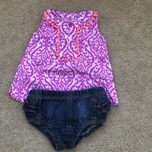 🛍0-3 month carters/old navy outfit